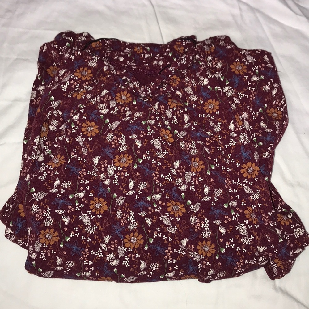 flowered bell bottom pants